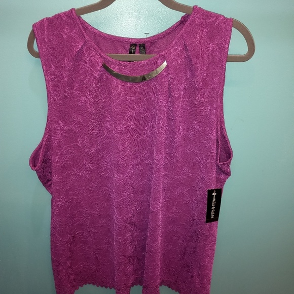 Allie & Rob Tops - 🥂🆕Alli & Rob Womens Purple 2X Sleeveless Top/NWT